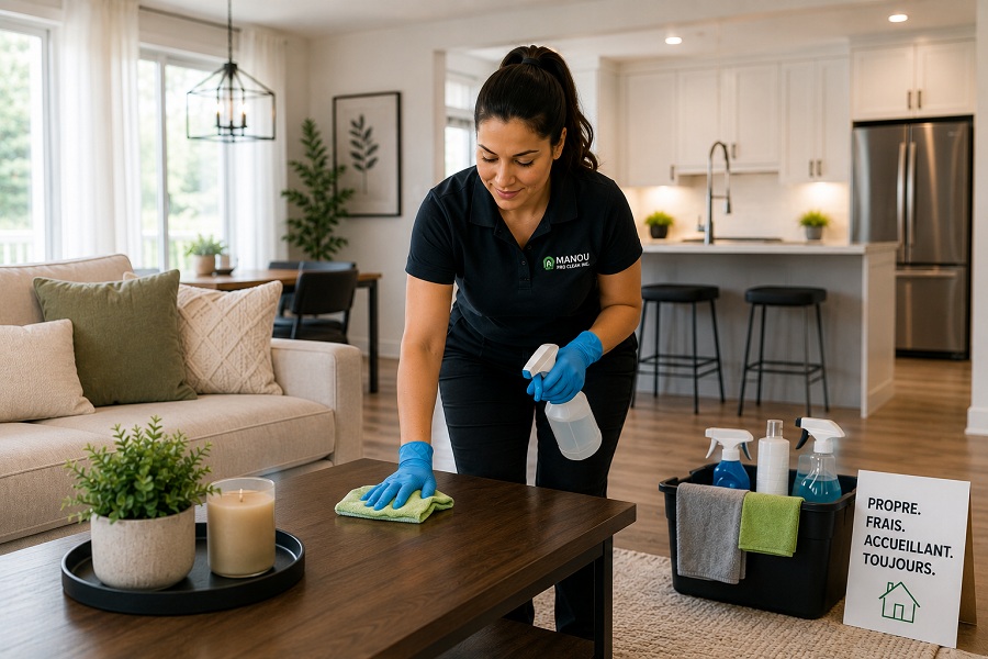 Weekly or biweekly cleaning